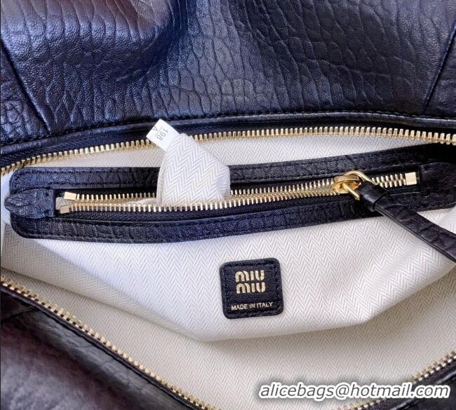 Super Quality Miu Miu Lambskin Leather Shoulder Bag 5BC190 Black 2025