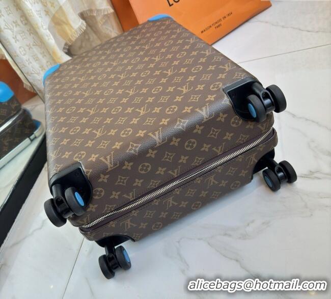 Luxury Cheap Louis Vuitton Horizon 55 Rolling Suitcase Luggage Travel Bag in Monogram Edlipse Canvas L6032 Blue 2025