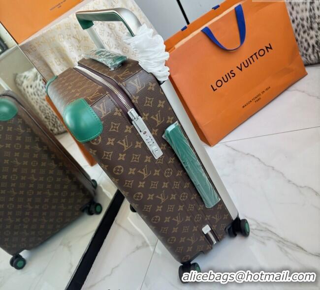 Well Crafted Louis Vuitton Horizon 55 Rolling Suitcase Luggage Travel Bag in Monogram Edlipse Canvas L6032 Green 2025