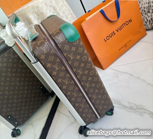 Well Crafted Louis Vuitton Horizon 55 Rolling Suitcase Luggage Travel Bag in Monogram Edlipse Canvas L6032 Green 2025