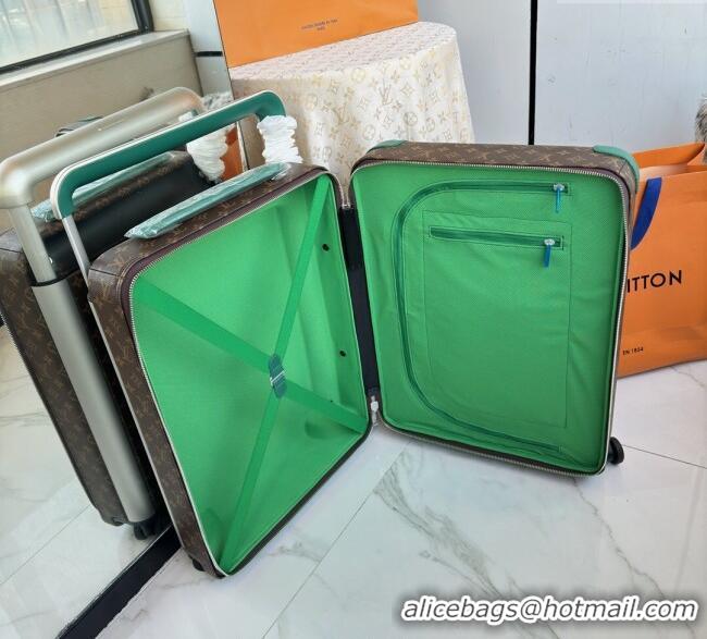Well Crafted Louis Vuitton Horizon 55 Rolling Suitcase Luggage Travel Bag in Monogram Edlipse Canvas L6032 Green 2025