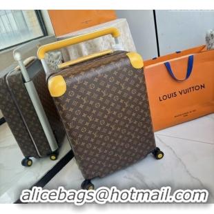 Top Design Louis Vuitton Horizon 55 Rolling Suitcase Luggage Travel Bag in Monogram Edlipse Canvas L6032 Yellow 2025