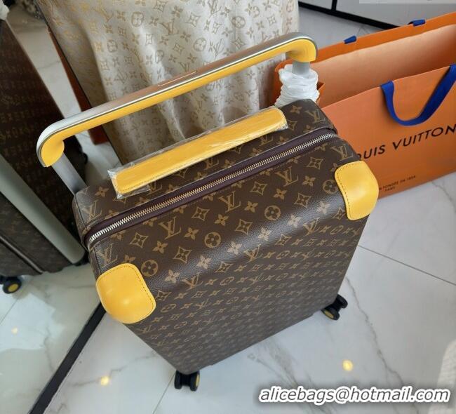 Top Design Louis Vuitton Horizon 55 Rolling Suitcase Luggage Travel Bag in Monogram Edlipse Canvas L6032 Yellow 2025
