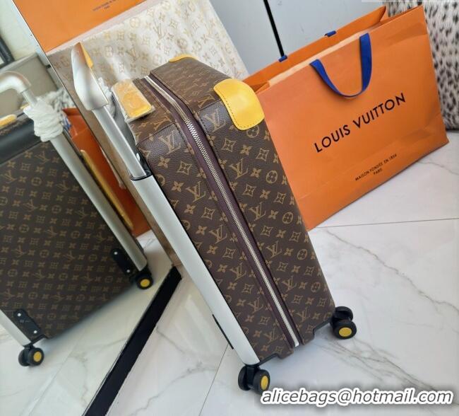 Top Design Louis Vuitton Horizon 55 Rolling Suitcase Luggage Travel Bag in Monogram Edlipse Canvas L6032 Yellow 2025