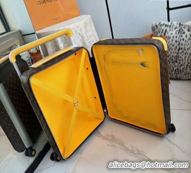 Top Design Louis Vuitton Horizon 55 Rolling Suitcase Luggage Travel Bag in Monogram Edlipse Canvas L6032 Yellow 2025