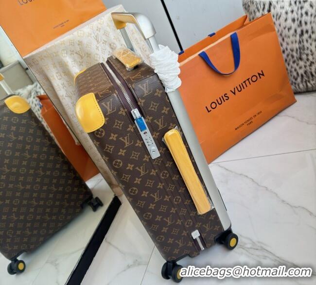 Top Design Louis Vuitton Horizon 55 Rolling Suitcase Luggage Travel Bag in Monogram Edlipse Canvas L6032 Yellow 2025