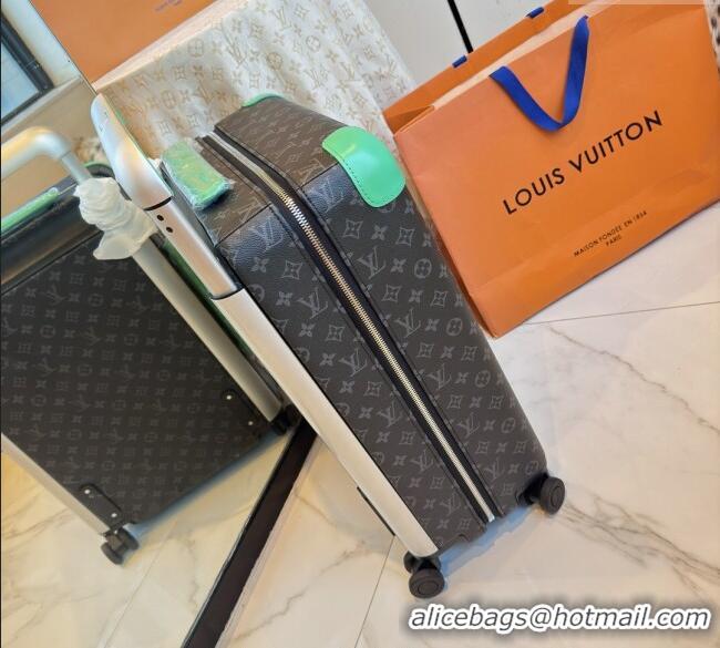 Best Product Louis Vuitton Horizon 55 Rolling Suitcase Luggage Travel Bag in Monogram Edlipse Canvas L6032 Light Green 2