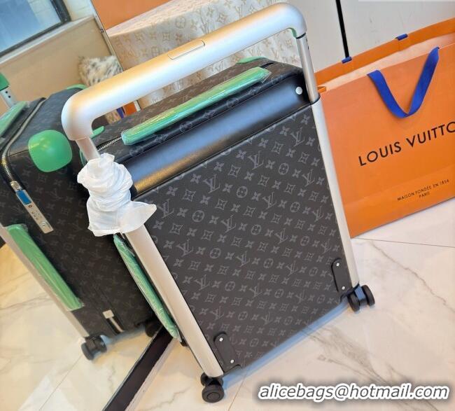Best Product Louis Vuitton Horizon 55 Rolling Suitcase Luggage Travel Bag in Monogram Edlipse Canvas L6032 Light Green 2