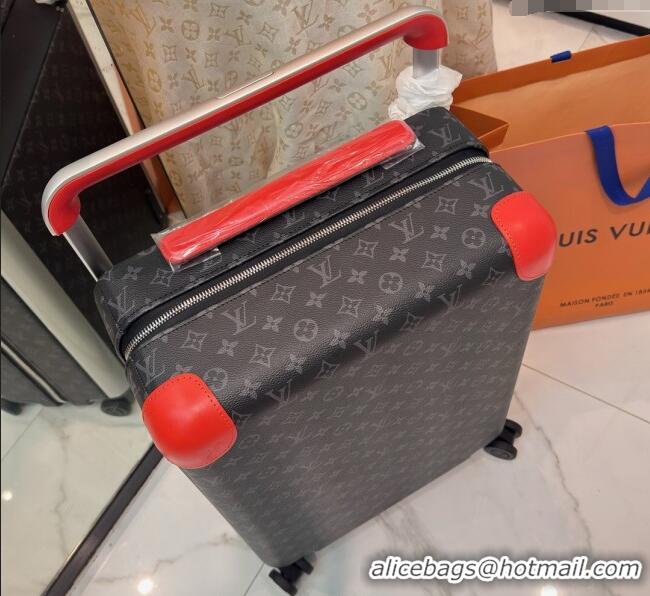 Buy Discount Louis Vuitton Horizon 55 Rolling Suitcase Luggage Travel Bag in Monogram Edlipse Canvas L6032 Orange 2025
