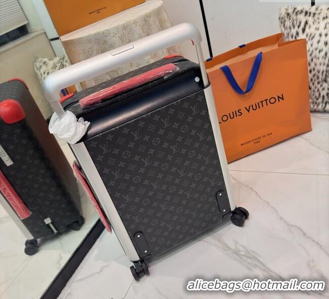Buy Discount Louis Vuitton Horizon 55 Rolling Suitcase Luggage Travel Bag in Monogram Edlipse Canvas L6032 Orange 2025