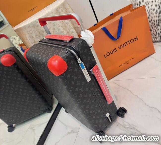 Buy Discount Louis Vuitton Horizon 55 Rolling Suitcase Luggage Travel Bag in Monogram Edlipse Canvas L6032 Orange 2025