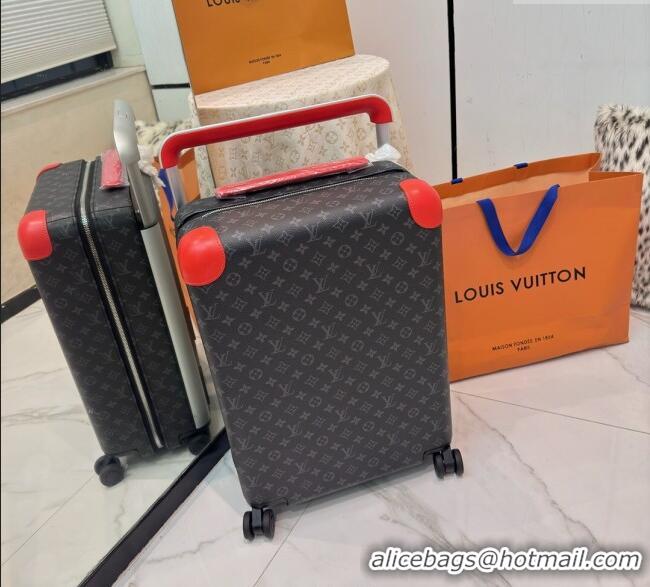 Buy Discount Louis Vuitton Horizon 55 Rolling Suitcase Luggage Travel Bag in Monogram Edlipse Canvas L6032 Orange 2025