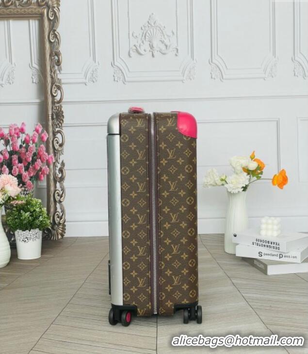 Top Grade Louis Vuitton Horizon 55 Rolling Suitcase Luggage Travel Bag in Monogram Canvas L6032 Dark Pink 2025