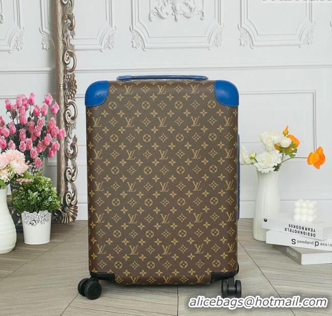 Best Price Louis Vuitton Horizon 55 Rolling Suitcase Luggage Travel Bag in Monogram Canvas 0926 Blue 2025