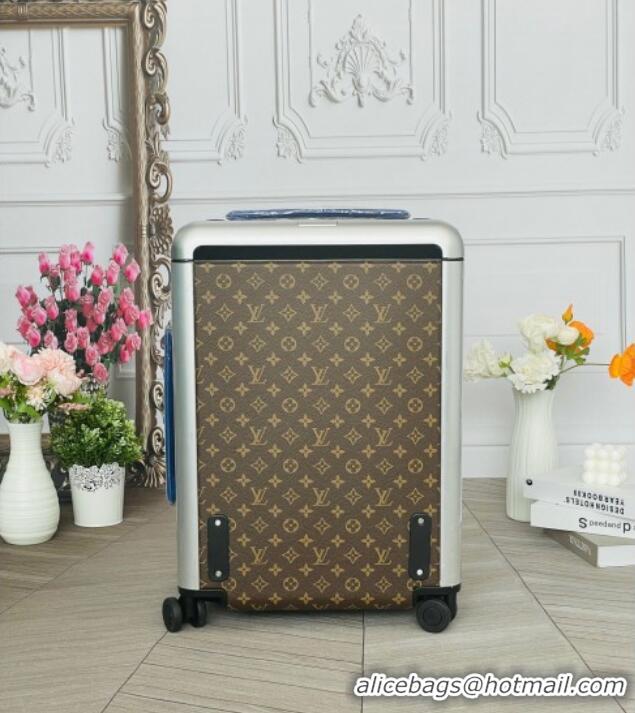 Best Price Louis Vuitton Horizon 55 Rolling Suitcase Luggage Travel Bag in Monogram Canvas 0926 Blue 2025