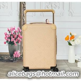 Modern Classic Louis Vuitton Horizon 55 Rolling Suitcase Luggage Travel Bag in Monogram Leather 0926 Beige 2025