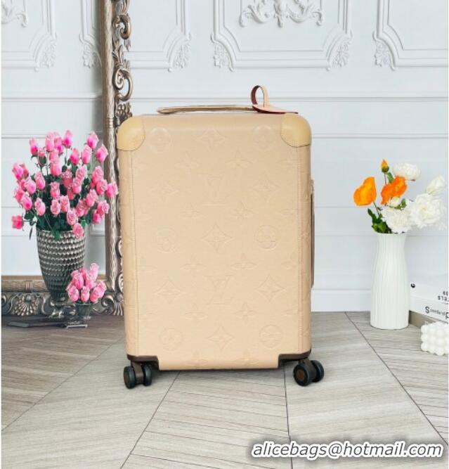 Modern Classic Louis Vuitton Horizon 55 Rolling Suitcase Luggage Travel Bag in Monogram Leather 0926 Beige 2025