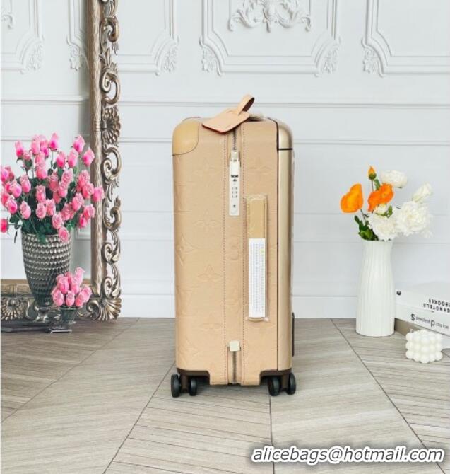 Modern Classic Louis Vuitton Horizon 55 Rolling Suitcase Luggage Travel Bag in Monogram Leather 0926 Beige 2025