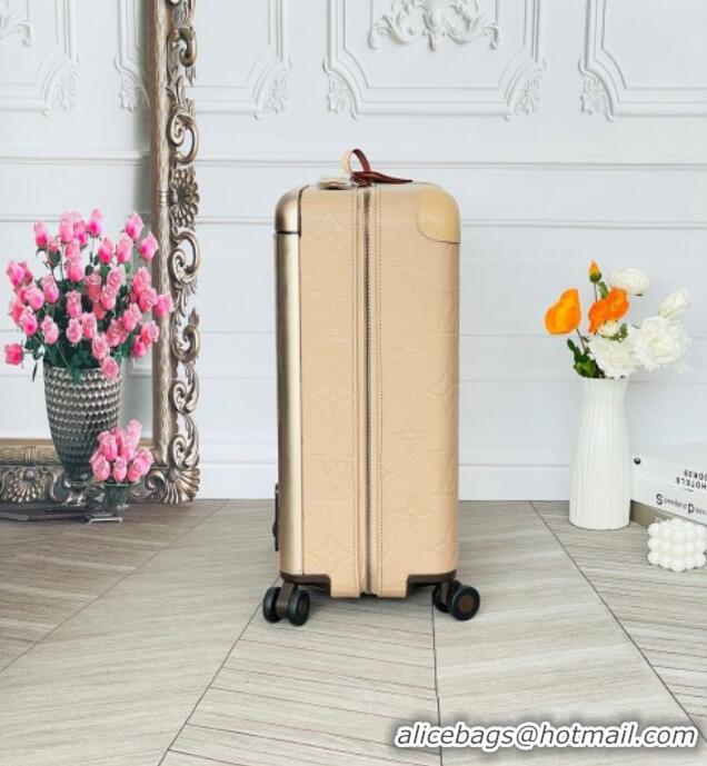 Modern Classic Louis Vuitton Horizon 55 Rolling Suitcase Luggage Travel Bag in Monogram Leather 0926 Beige 2025