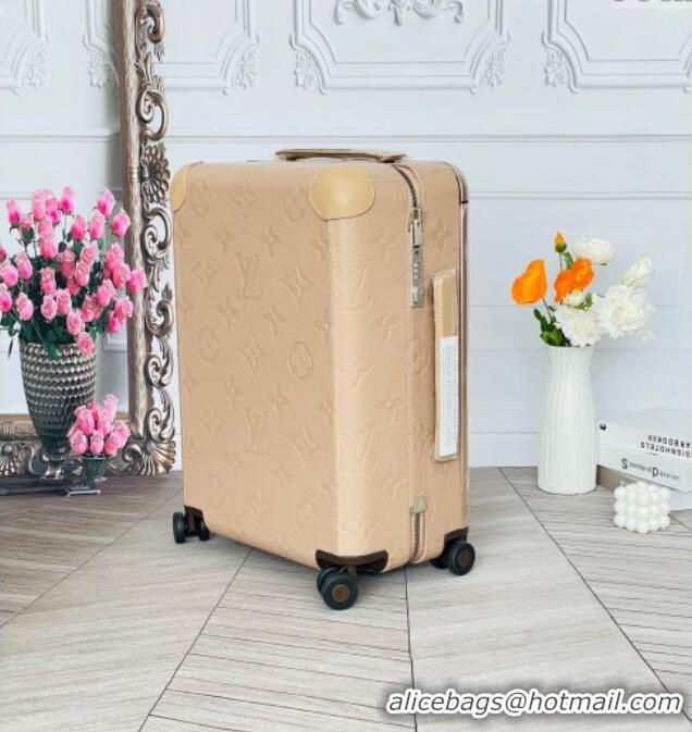 Modern Classic Louis Vuitton Horizon 55 Rolling Suitcase Luggage Travel Bag in Monogram Leather 0926 Beige 2025