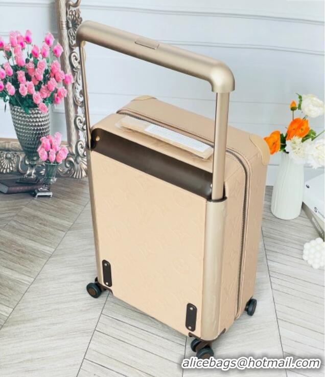 Modern Classic Louis Vuitton Horizon 55 Rolling Suitcase Luggage Travel Bag in Monogram Leather 0926 Beige 2025