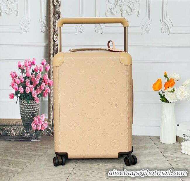 Modern Classic Louis Vuitton Horizon 55 Rolling Suitcase Luggage Travel Bag in Monogram Leather 0926 Beige 2025