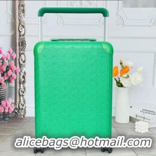 Top Design Louis Vuitton Horizon 55 Rolling Suitcase Luggage Travel Bag in Monogram Leather 0926 Green 2025