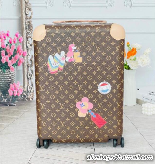 Reasonable Price Louis Vuitton Vivienne Horizon 55 Rolling Suitcase Luggage Travel Bag in Monogram Canvas V0926 2025