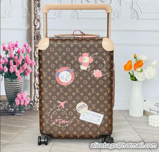 Well Crafted Louis Vuitton Vivienne Horizon 55 Rolling Suitcase Luggage Travel Bag in Monogram Canvas 0926 2025