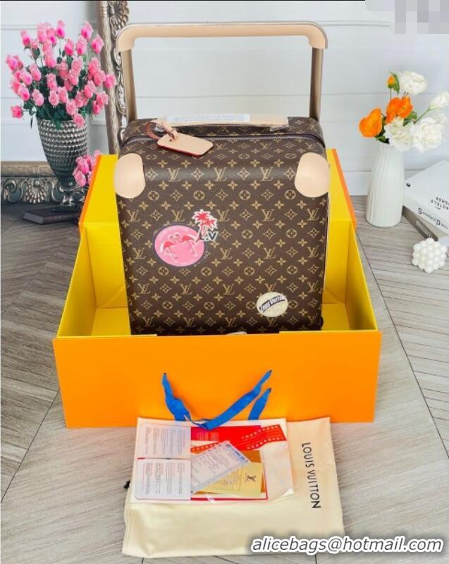 Good Taste Louis Vuitton Vivienne Horizon 55 Rolling Suitcase Luggage Travel Bag in Monogram Canvas V6048 2025