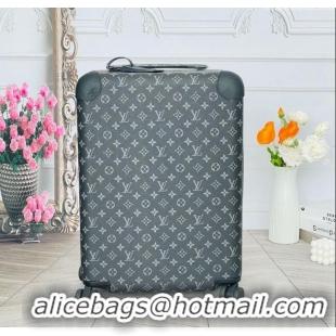 Best Grade Louis Vuitton Horizon 55 Rolling Suitcase Luggage Travel Bag in Classic Monogram Canvas 0926 Black 2025