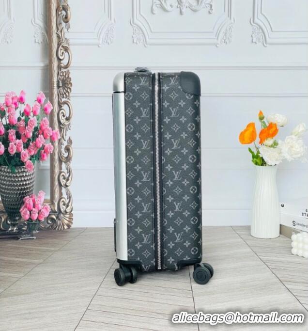 Best Grade Louis Vuitton Horizon 55 Rolling Suitcase Luggage Travel Bag in Classic Monogram Canvas 0926 Black 2025