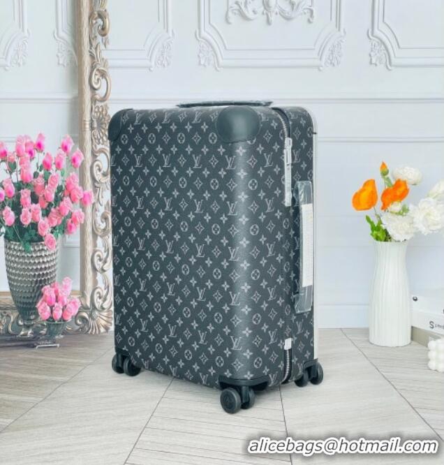 Best Grade Louis Vuitton Horizon 55 Rolling Suitcase Luggage Travel Bag in Classic Monogram Canvas 0926 Black 2025