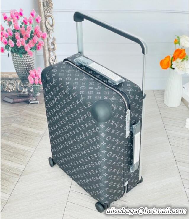 Best Grade Louis Vuitton Horizon 55 Rolling Suitcase Luggage Travel Bag in Classic Monogram Canvas 0926 Black 2025