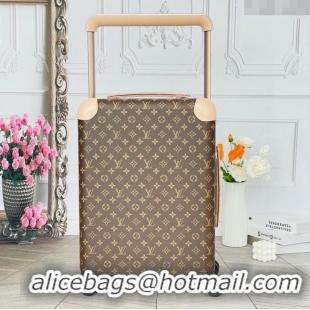 Modern Classic Louis Vuitton Horizon 55 Rolling Suitcase Luggage Travel Bag in Classic Monogram Canvas 0926 Brown 2025