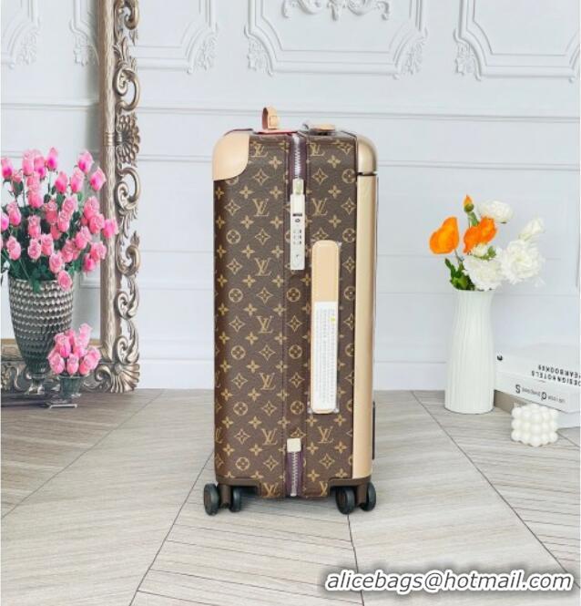 Modern Classic Louis Vuitton Horizon 55 Rolling Suitcase Luggage Travel Bag in Classic Monogram Canvas 0926 Brown 2025
