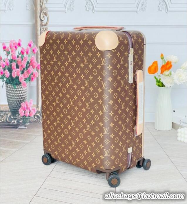 Modern Classic Louis Vuitton Horizon 55 Rolling Suitcase Luggage Travel Bag in Classic Monogram Canvas 0926 Brown 2025