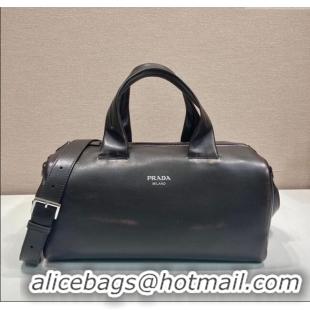 Buy Discount Prada Mens Small Nappa leather duffle bag 2VC046 Dark Brown 2025