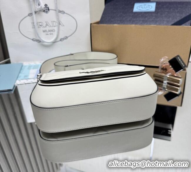 Grade Design Prada Quilted Leather Flap Bag 1BD283 White 2025