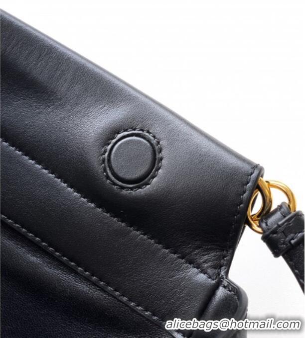 Traditional Specials Prada Enchaine medium leather bag 1BC262 Black 2025