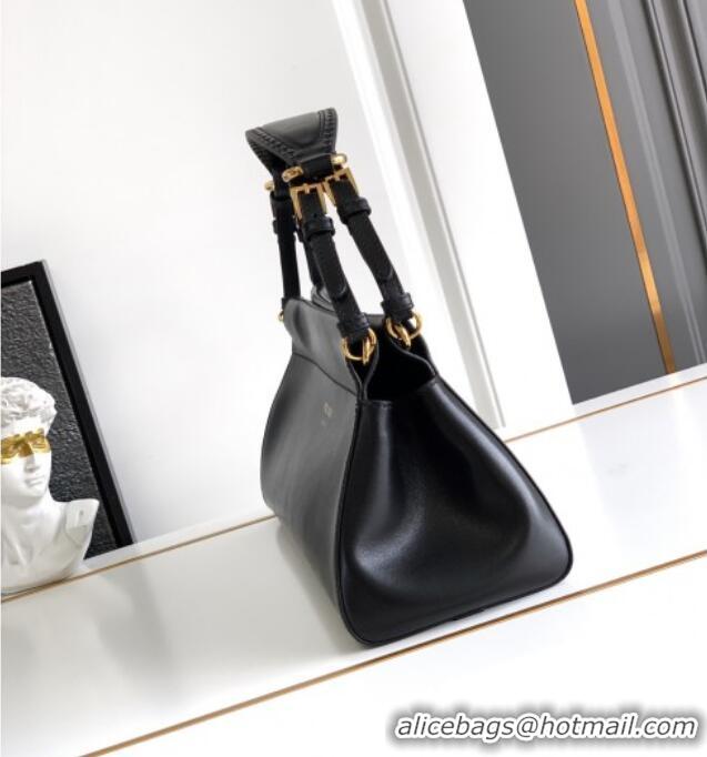 Traditional Specials Prada Enchaine medium leather bag 1BC262 Black 2025