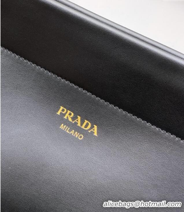 Traditional Specials Prada Enchaine medium leather bag 1BC262 Black 2025