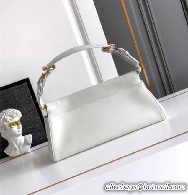 Best Quality Prada Enchaine medium leather bag 1BC262 White 2025