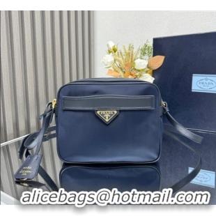 Buy Cheapest Prada Nylon Crossbody Bag 1BH218 Blue 2025