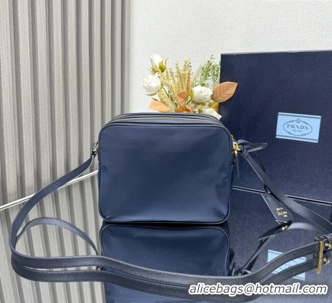 Buy Cheapest Prada Nylon Crossbody Bag 1BH218 Blue 2025