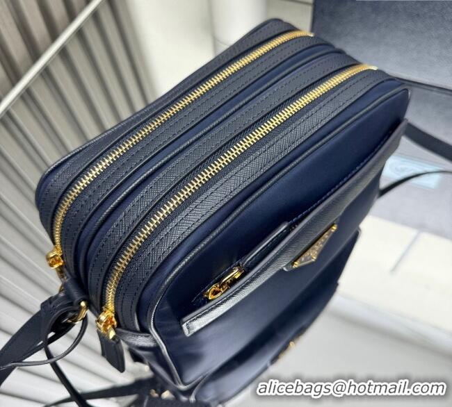 Buy Cheapest Prada Nylon Crossbody Bag 1BH218 Blue 2025