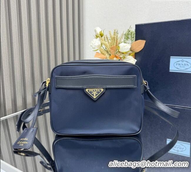 Buy Cheapest Prada Nylon Crossbody Bag 1BH218 Blue 2025