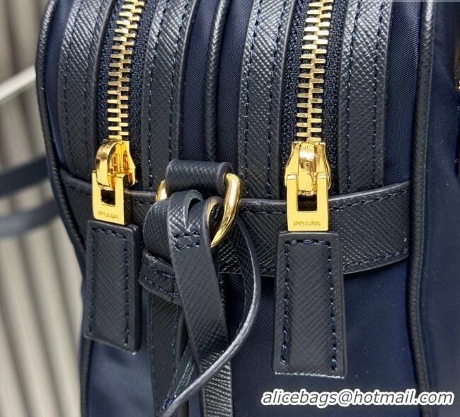 Buy Cheapest Prada Nylon Crossbody Bag 1BH218 Blue 2025