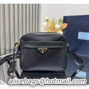 Famous Brand Prada Nylon Crossbody Bag 1BH218 Black 2025