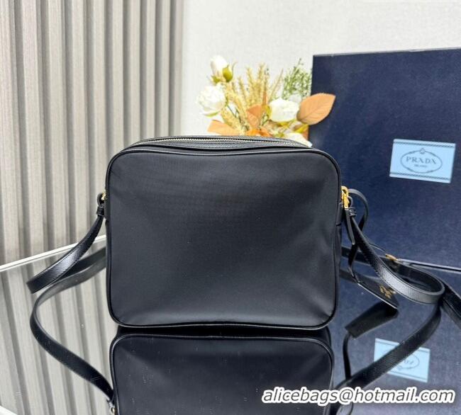 Famous Brand Prada Nylon Crossbody Bag 1BH218 Black 2025